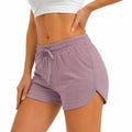 Damen Sweatshorts Größe S Mauve mit elastischem Bund und Taschen